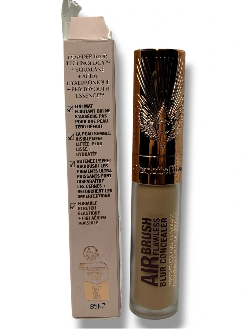 Charlotte Tilbury AIRbrush Flawless Blur Concealer 6.5 Medium NEW Open Box